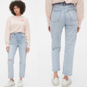 Gap High Rise Curvy Cheeky Straight Jeans 24P/00P